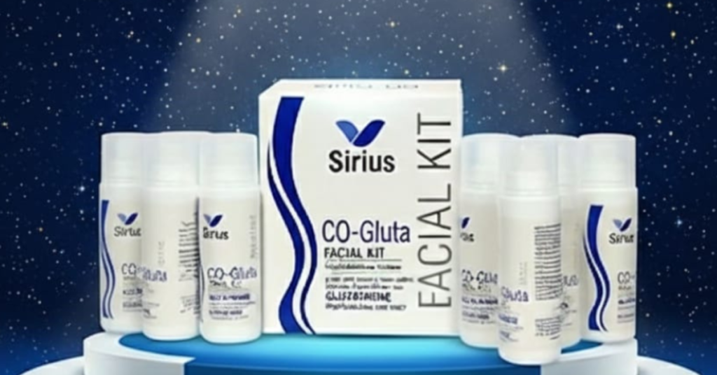 Complete Sirius Facial Kit set designed for deep cleansing, exfoliation, and glowing skin.